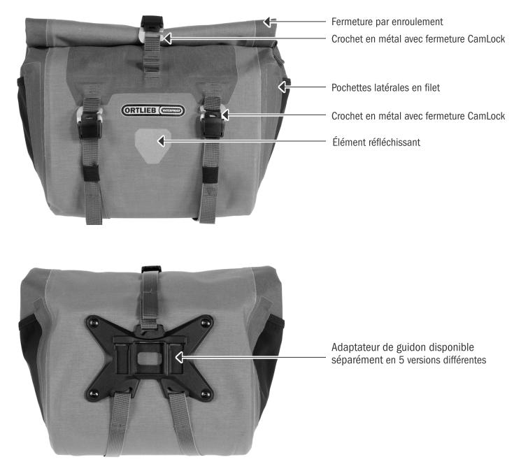 Charakterystyka techniczna torby na kierownicę Ortlieb Handlebar-Pack Plus